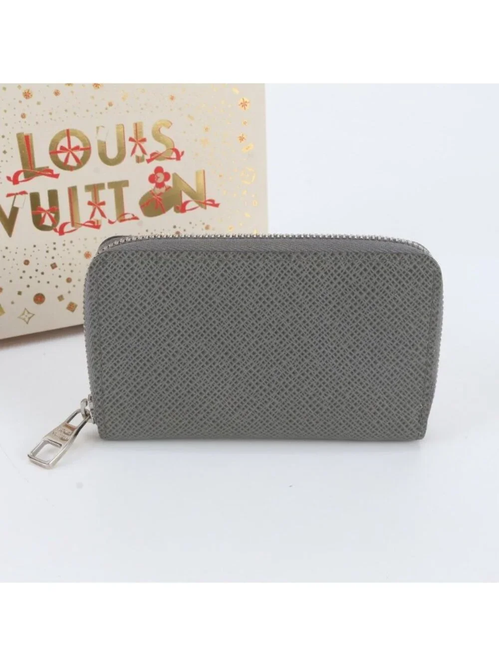 Louis Vuitton Taiga Zippy Coin Purse Leather Wallet